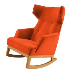 Tom Tailor Rocking Chair Cozy - Velours - Tissu TSV: 17 Orange foncé