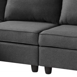 Fredriks Canapé panoramique Lavara - Tissu - Gris foncé -Meubles de salon Soldes 1000189253 191017 09474300014 DETAILS P000000001000189253