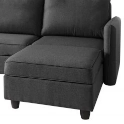 Fredriks Canapé panoramique Lavara - Tissu - Gris foncé -Meubles de salon Soldes 1000189253 191017 09474300015 DETAILS P000000001000189253