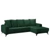 Jack & Alice Canapé d’angle Machado - Vert foncé - Méridienne courte à droite (vue de face) -Meubles de salon Soldes 1000189523 191011 18363200792 IMAGE P000000001000189523