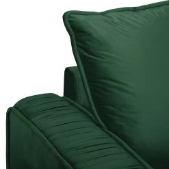 Jack & Alice Canapé d’angle Machado - Vert foncé - Méridienne courte à droite (vue de face) -Meubles de salon Soldes 1000189523 191011 18363200799 DETAILS P000000001000189523