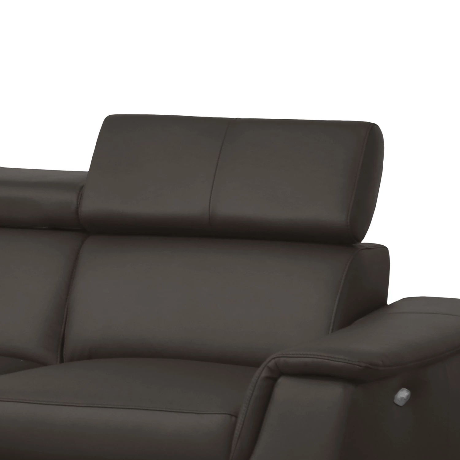 Loftscape Canapé d’angle Lobos - Cuir véritable / Imitation cuir - Marron foncé - Méridienne longue à gauche (vue de face) - Sans fonction 9 Loftscape Canapé d’angle Lobos - Cuir véritable / Imitation cuir - Marron foncé - Méridienne longue à gauche (vue de face) - Sans fonction – Image 7