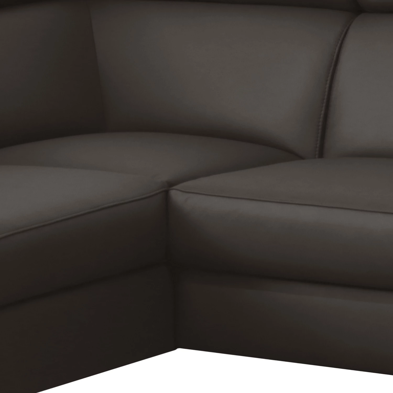 Loftscape Canapé d’angle Lobos - Cuir véritable / Imitation cuir - Marron foncé - Méridienne longue à gauche (vue de face) - Sans fonction 10 Loftscape Canapé d’angle Lobos - Cuir véritable / Imitation cuir - Marron foncé - Méridienne longue à gauche (vue de face) - Sans fonction – Image 8