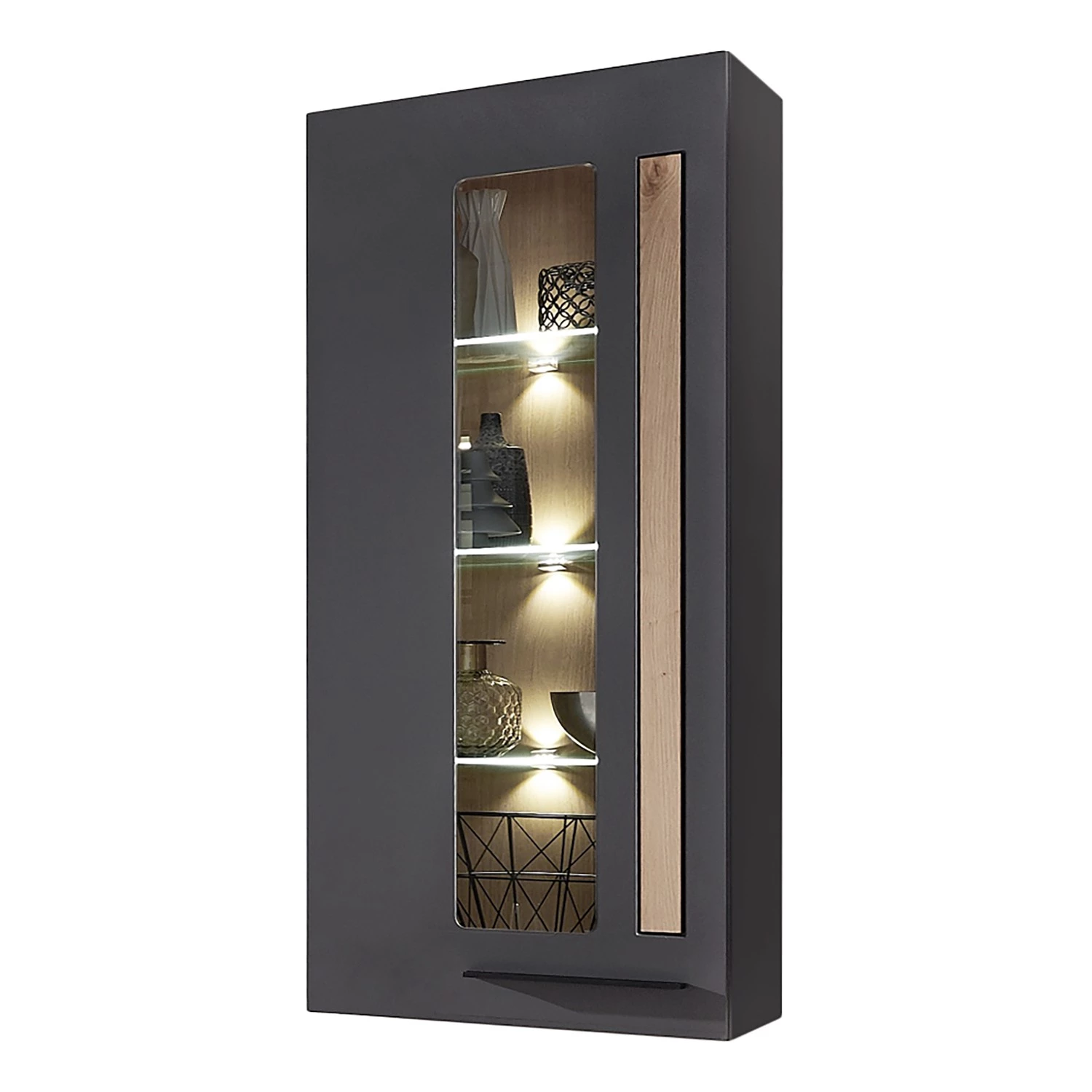 Red Living Ensemble meubles TV Parolin I (5 élém.) - Avec éclairage - Gris foncé 9 Red Living Ensemble meubles TV Parolin I (5 élém.) - Avec éclairage - Gris foncé – Image 7