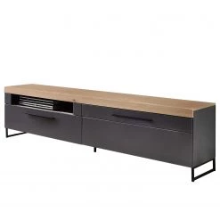 Red Living Ensemble meubles TV Parolin I (5 élém.) - Avec éclairage - Gris foncé 18 Red Living Ensemble meubles TV Parolin I (5 élém.) - Avec éclairage - Gris foncé -Meubles de salon Soldes 1000191240 191028 14030600081 DETAILS P000000001000191240