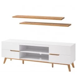 Mørteens Ensemble meubles TV Tenabo I (3 élém.) - Blanc mat / Chêne à nœuds -Meubles de salon Soldes 1000191375 200121 14363200002 DETAILS P000000001000191375