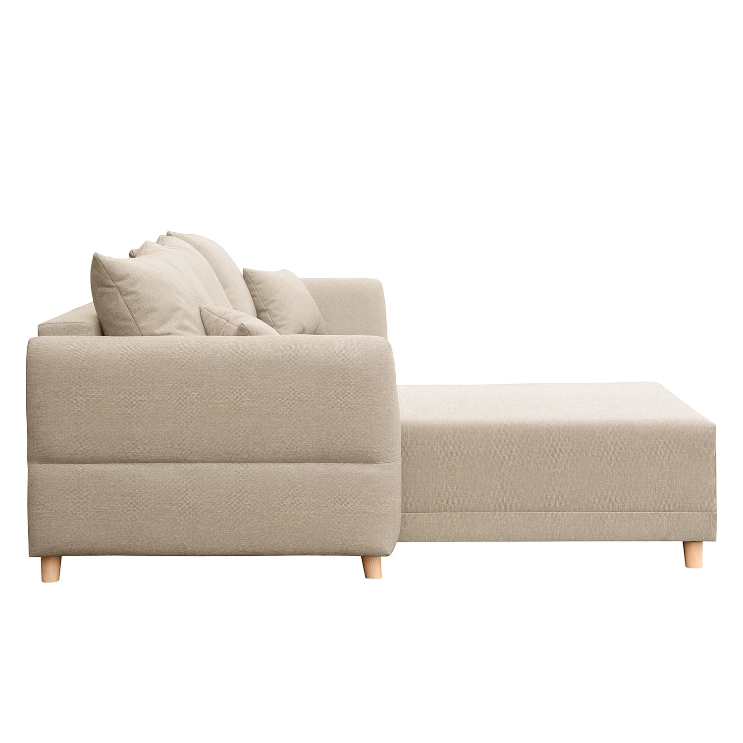 Norrwood Canapé d’angle Jardins - Tissu structuré - Beige - Méridienne courte à gauche (vue de face) 6 Norrwood Canapé d’angle Jardins - Tissu structuré - Beige - Méridienne courte à gauche (vue de face) – Image 4