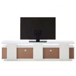 Loftscape Meuble TV Lisby - Avec éclairage - Blanc brillant -Meubles de salon Soldes 1000191815 200814 06120900009 DETAILS P000000001000191815