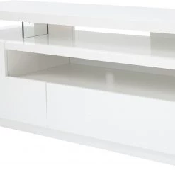 Loftscape Meuble TV Lisby - Avec éclairage - Blanc brillant -Meubles de salon Soldes 1000191815 200814 06121400011 DETAILS P000000001000191815