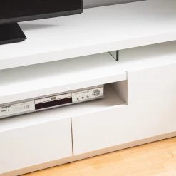 Loftscape Meuble TV Lisby - Avec éclairage - Blanc brillant -Meubles de salon Soldes 1000191815 200930 14355100008 DETAILS P000000001000191815