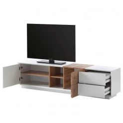 Loftscape Meuble TV Crecora - Blanc / Imitation chêne à grain fin 23 Loftscape Meuble TV Crecora - Blanc / Imitation chêne à grain fin -Meubles de salon Soldes 1000191826 200814 06122500016 DETAILS P000000001000191826