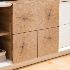 Loftscape Meuble TV Crecora - Blanc / Imitation chêne à grain fin 34 Loftscape Meuble TV Crecora - Blanc / Imitation chêne à grain fin -Meubles de salon Soldes 1000191826 200930 14360400013 DETAILS P000000001000191826