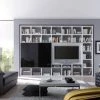 Loftscape Ensemble meuble TV Empire - Blanc brillant / Noir 2 Loftscape Ensemble meuble TV Empire - Blanc brillant / Noir -Meubles de salon Soldes 1000191828 191118 17045400006 MOOD IMAGE P000000001000191828 mood