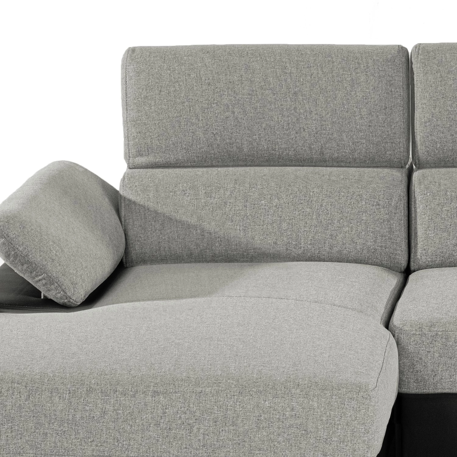 Loftscape Canapé d’angle Sully - Noir / Gris clair - Méridienne courte à gauche (vue de face) 10 Loftscape Canapé d’angle Sully - Noir / Gris clair - Méridienne courte à gauche (vue de face) – Image 8