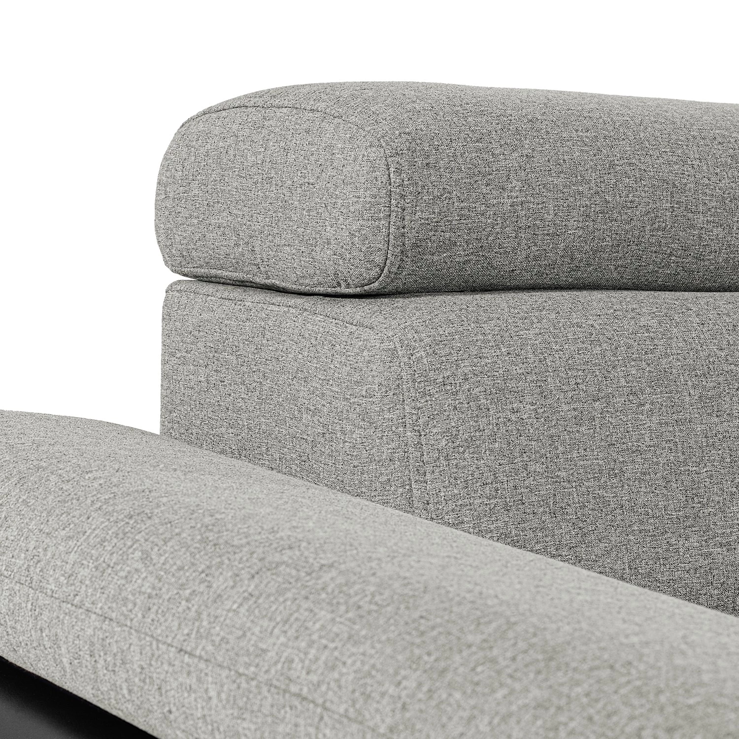 Loftscape Canapé d’angle Sully - Noir / Gris clair - Méridienne courte à gauche (vue de face) 11 Loftscape Canapé d’angle Sully - Noir / Gris clair - Méridienne courte à gauche (vue de face) – Image 9