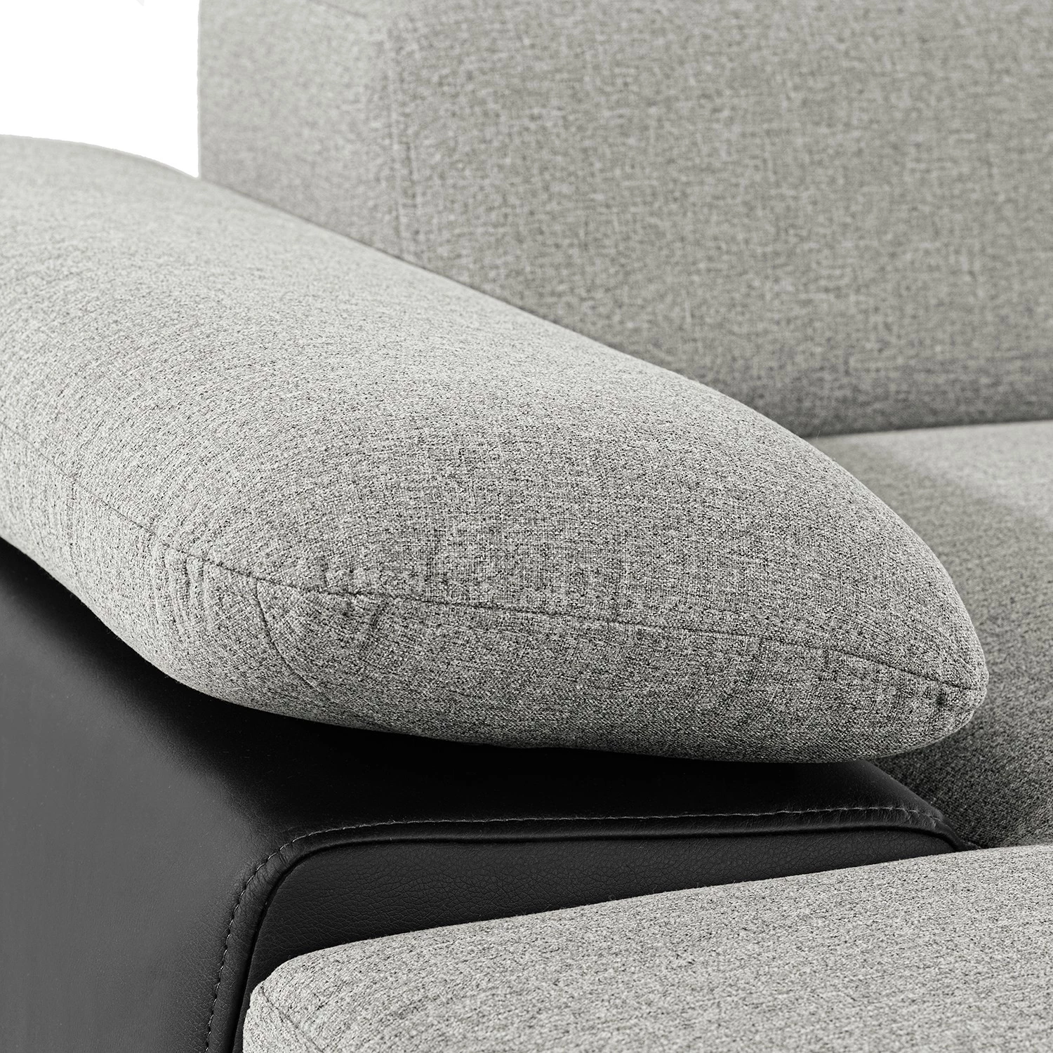 Loftscape Canapé d’angle Sully - Noir / Gris clair - Méridienne courte à gauche (vue de face) 12 Loftscape Canapé d’angle Sully - Noir / Gris clair - Méridienne courte à gauche (vue de face) – Image 10