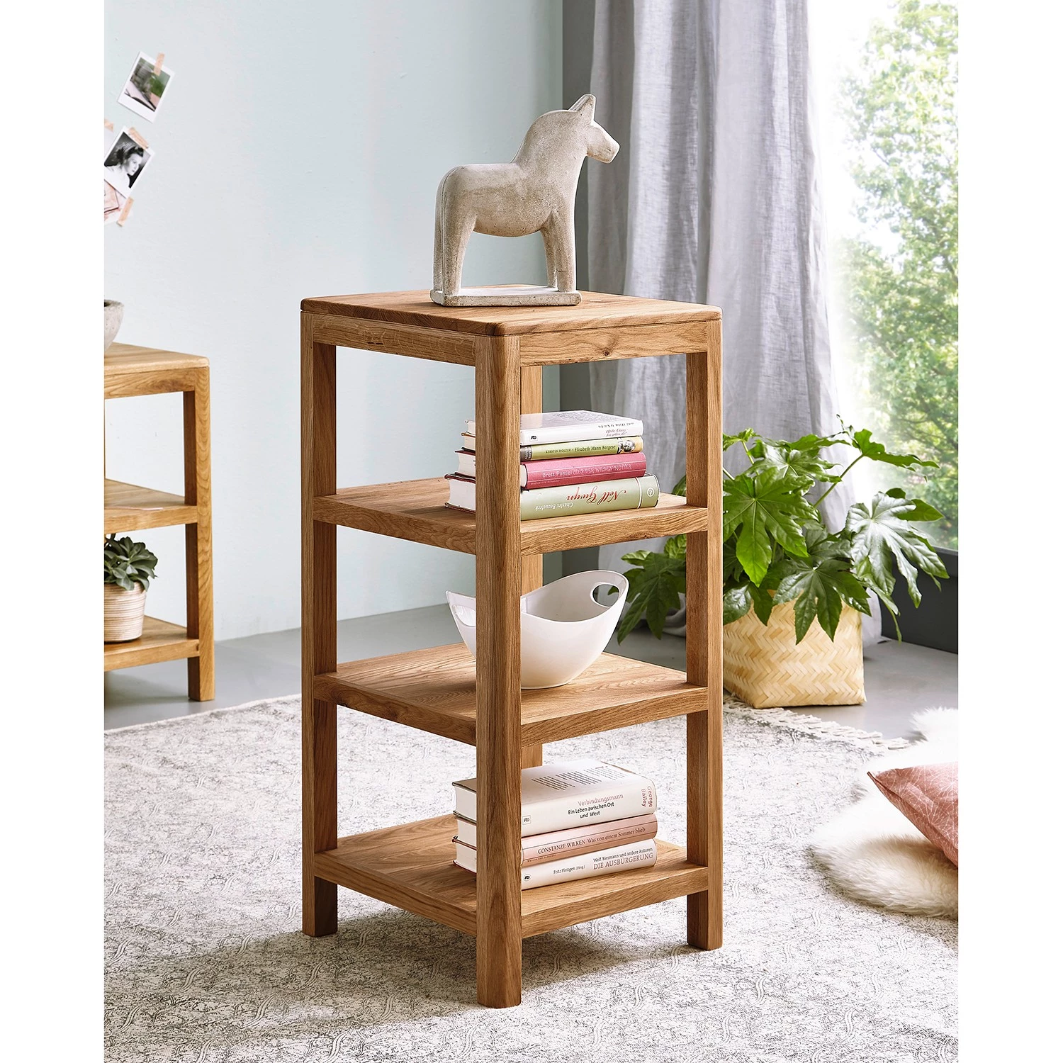 Ars Natura Étagère Anamur - Chêne - Hauteur : 83 cm 4 Ars Natura Étagère Anamur - Chêne - Hauteur : 83 cm – Image 2