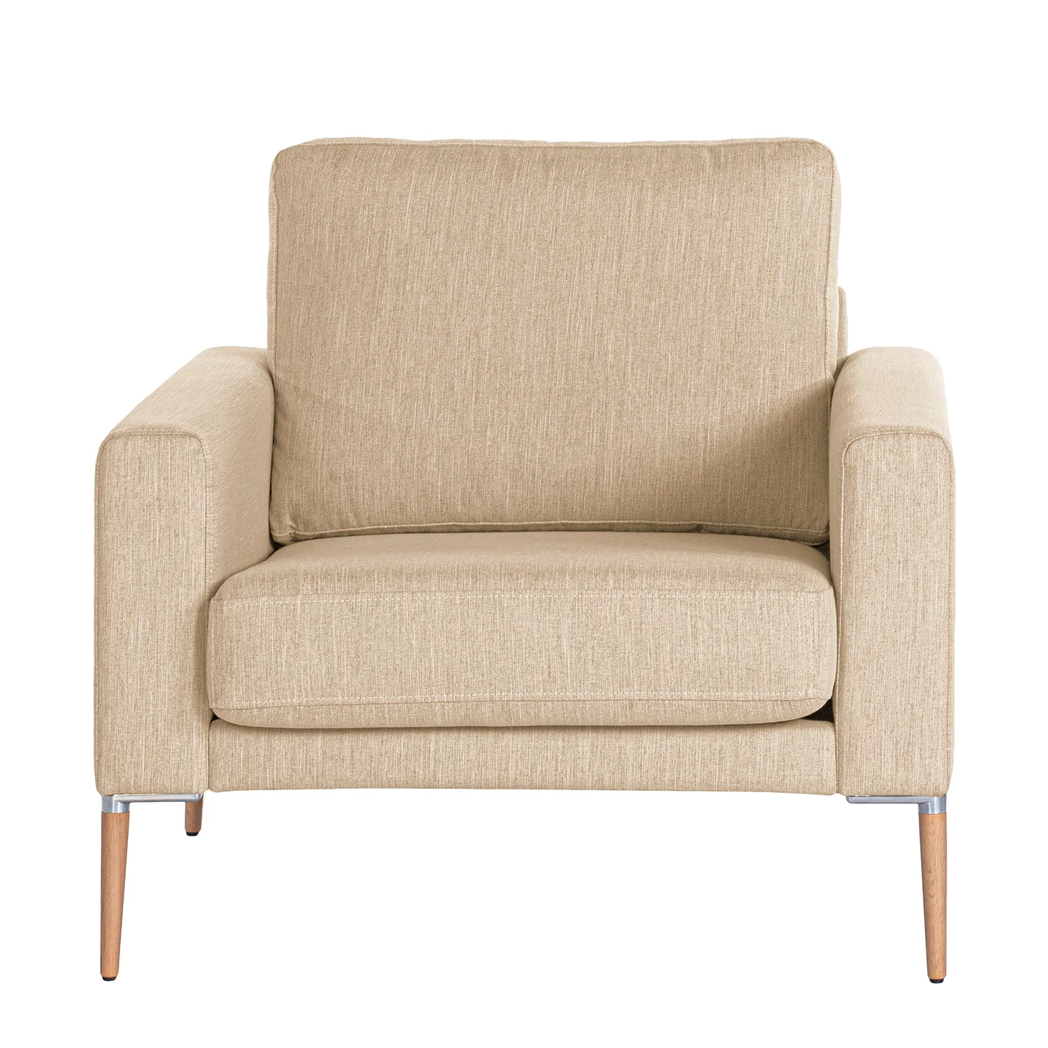 Norrwood Fauteuil Sauvo I - Velours - Tissu Meara: Beige 4 Norrwood Fauteuil Sauvo I - Velours - Tissu Meara: Beige – Image 2