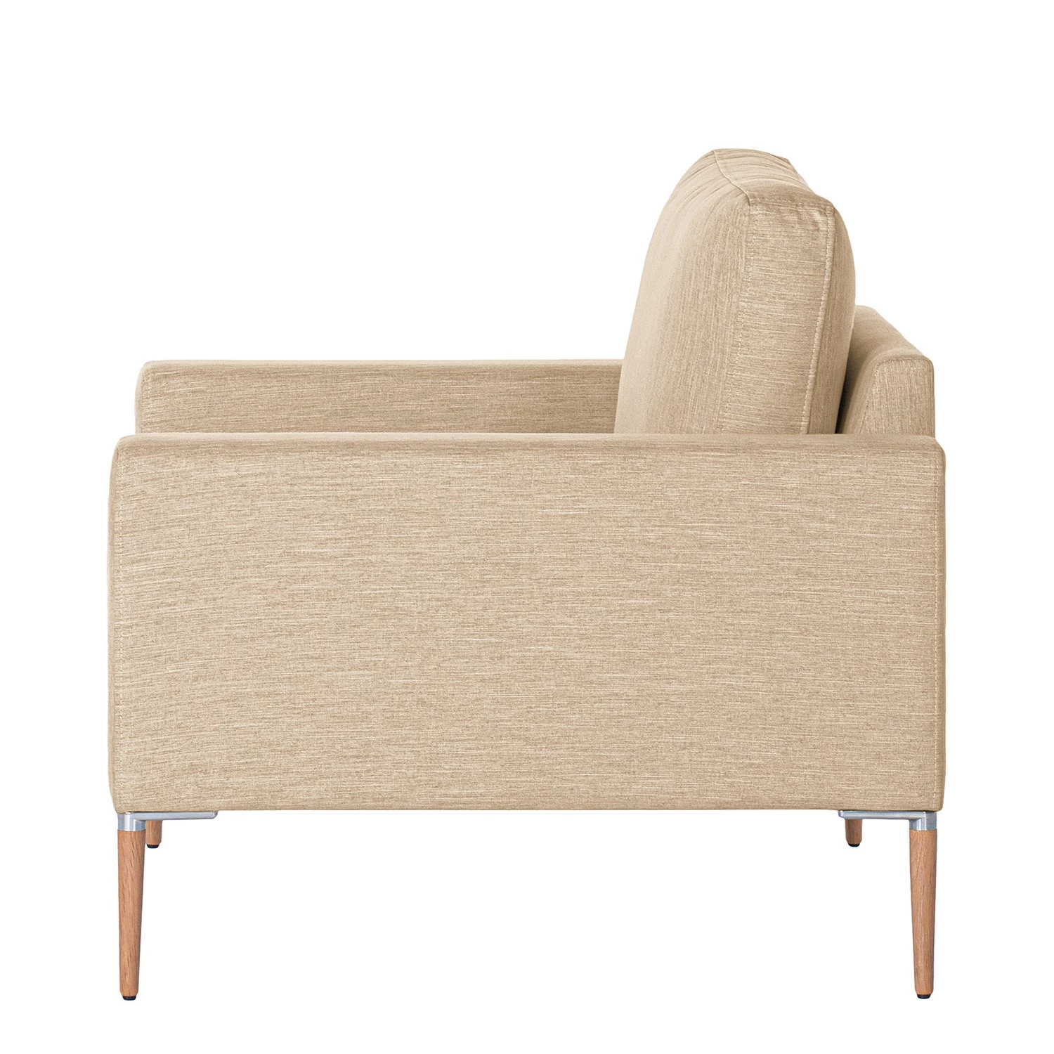 Norrwood Fauteuil Sauvo I - Velours - Tissu Meara: Beige 5 Norrwood Fauteuil Sauvo I - Velours - Tissu Meara: Beige – Image 3