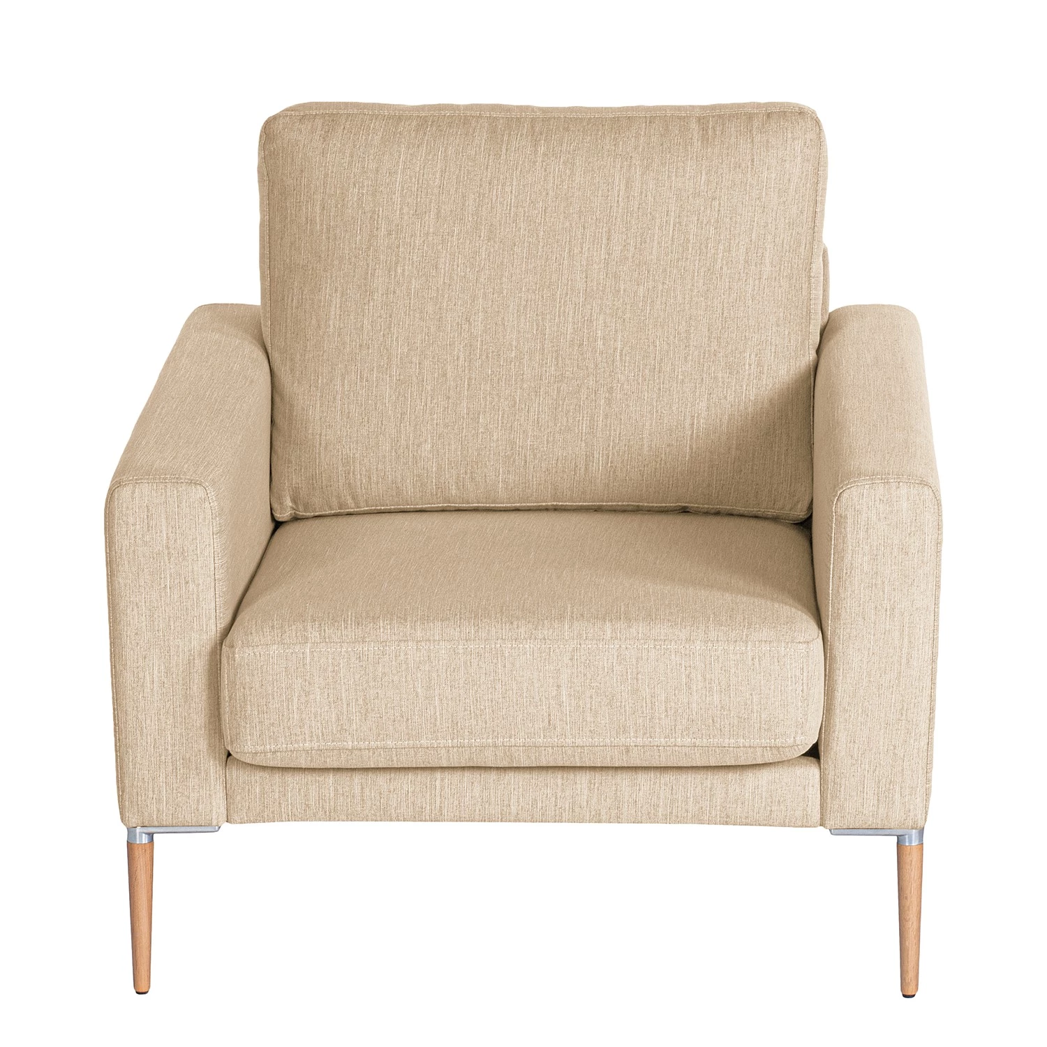 Norrwood Fauteuil Sauvo I - Velours - Tissu Meara: Beige 7 Norrwood Fauteuil Sauvo I - Velours - Tissu Meara: Beige – Image 5