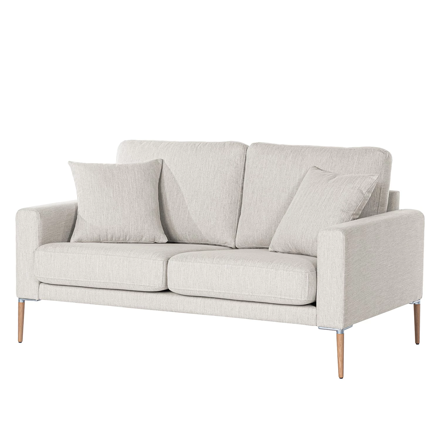 Norrwood Canapé Sauvo I (2 places) - Velours - Tissu Meara: Gris clair 3 Norrwood Canapé Sauvo I (2 places) - Velours - Tissu Meara: Gris clair