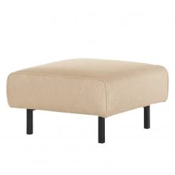 Norrwood Pouf repose-pieds Tapio I - Velours - Tissu Meara: Beige