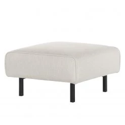 Norrwood Pouf repose-pieds Tapio II - Tissu - Gris clair - Largeur : 75 cm