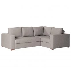 Loftscape Canapé d’angle Woodway II - Tissu - Gris - Méridienne longue à droite (vue de face) - Aucun accessoire fourni