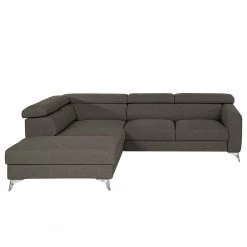 Loftscape Canapé d’angle Nonza II - Tissu - Gris foncé - Méridienne longue à gauche (vue de face) -Meubles de salon Soldes 1000193068 220214 060 DETAILS P000000001000193068