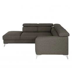 Loftscape Canapé d’angle Nonza II - Tissu - Gris foncé - Méridienne longue à gauche (vue de face) -Meubles de salon Soldes 1000193068 220214 070 DETAILS P000000001000193068