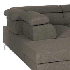 Loftscape Canapé d’angle Nonza II - Tissu - Gris foncé - Méridienne longue à gauche (vue de face) -Meubles de salon Soldes 1000193068 220214 140 DETAILS P000000001000193068