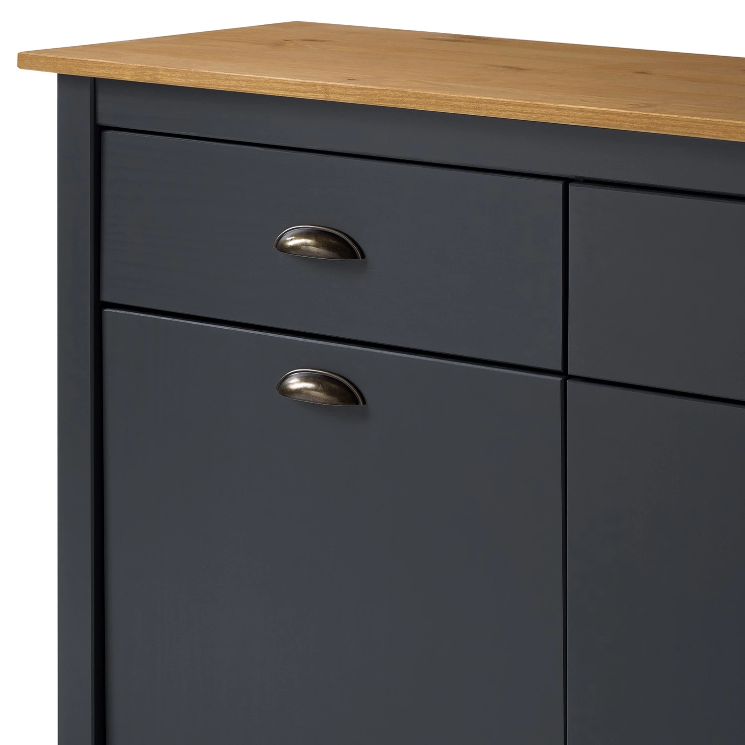 Maison Belfort Buffet Rivery - Pin massif - Anthracite 15 Maison Belfort Buffet Rivery - Pin massif - Anthracite – Image 13