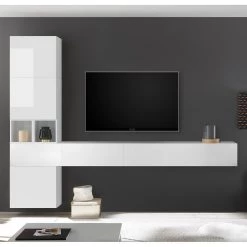 LC Spa Ensemble meubles TV Infinity III (7 él.) - Blanc brillant