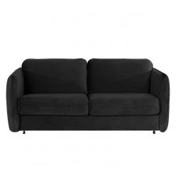 Norrwood Canapé convertible Kayla I - Velours - Velours Ravi: Noir -Meubles de salon Soldes 1000193830 191212 16451400196 DETAILS P000000001000193830