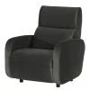 Loftscape Fauteuil Mezin I - Velours - Velours Ravi: Anthracite