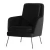 Norrwood Fauteuil Himos - Velours - Noir -Meubles de salon Soldes 1000193850 191212 16453300397 IMAGE P000000001000193850