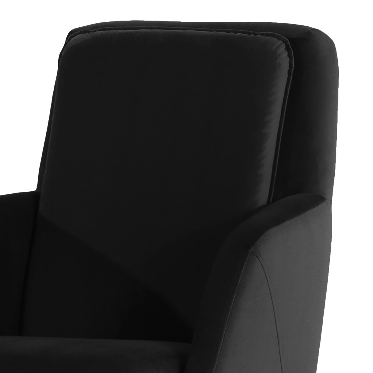 Norrwood Fauteuil Himos - Velours - Noir 8 Norrwood Fauteuil Himos - Velours - Noir – Image 6