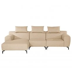 Loftscape Canapé d’angle Manot I - Tissu - Beige - Méridienne courte à gauche (vue de face) - Sans fonction -Meubles de salon Soldes 1000193930 191212 16465301221 DETAILS P000000001000193930