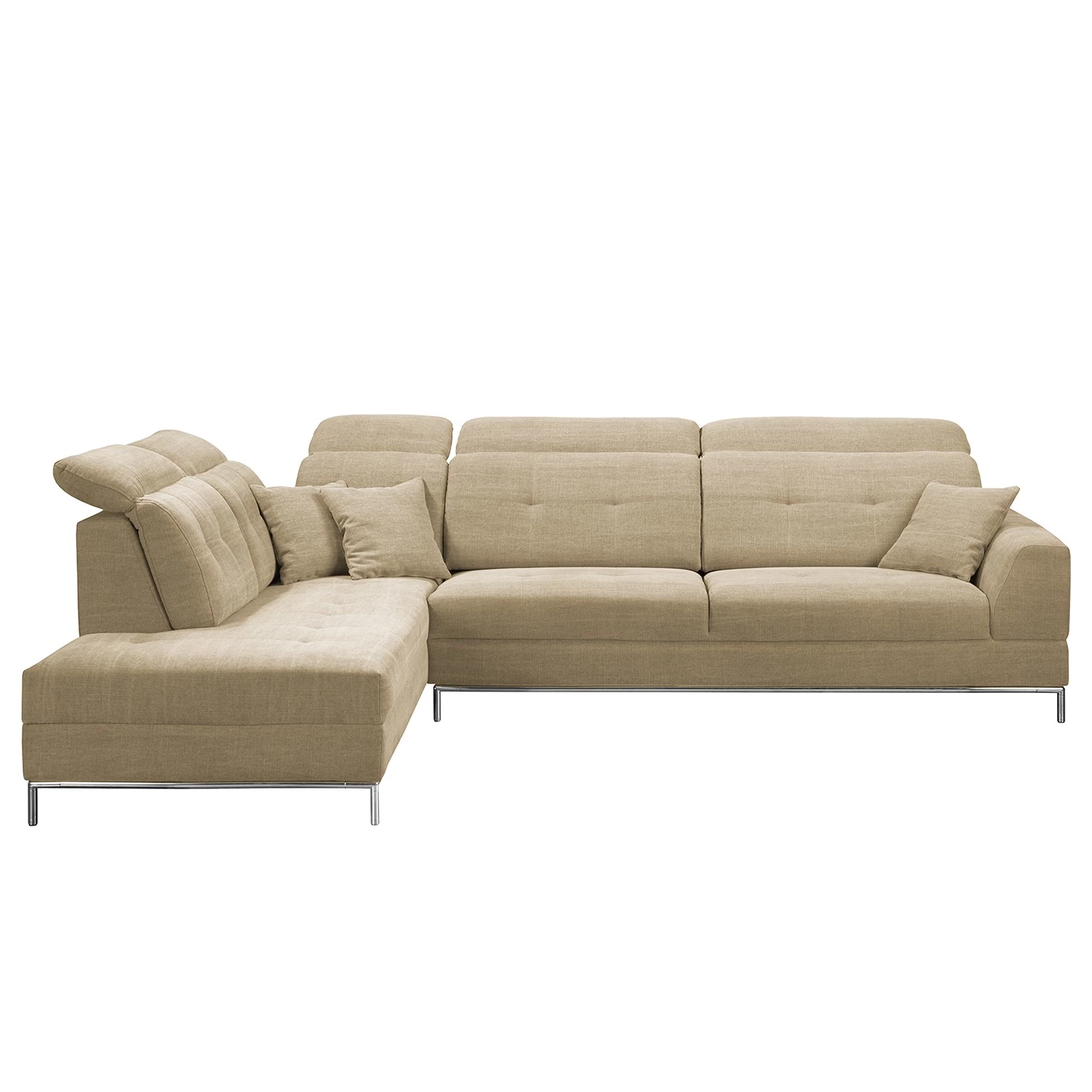 Fredriks Canapé d’angle Raisio - Tissu - Biscuit - Méridienne longue à gauche (vue de face) 5 Fredriks Canapé d’angle Raisio - Tissu - Biscuit - Méridienne longue à gauche (vue de face) – Image 3