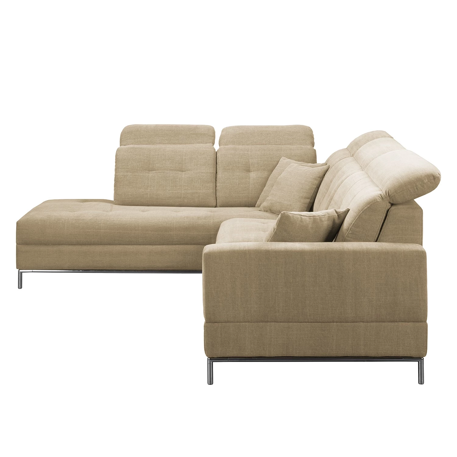 Fredriks Canapé d’angle Raisio - Tissu - Biscuit - Méridienne longue à gauche (vue de face) 6 Fredriks Canapé d’angle Raisio - Tissu - Biscuit - Méridienne longue à gauche (vue de face) – Image 4