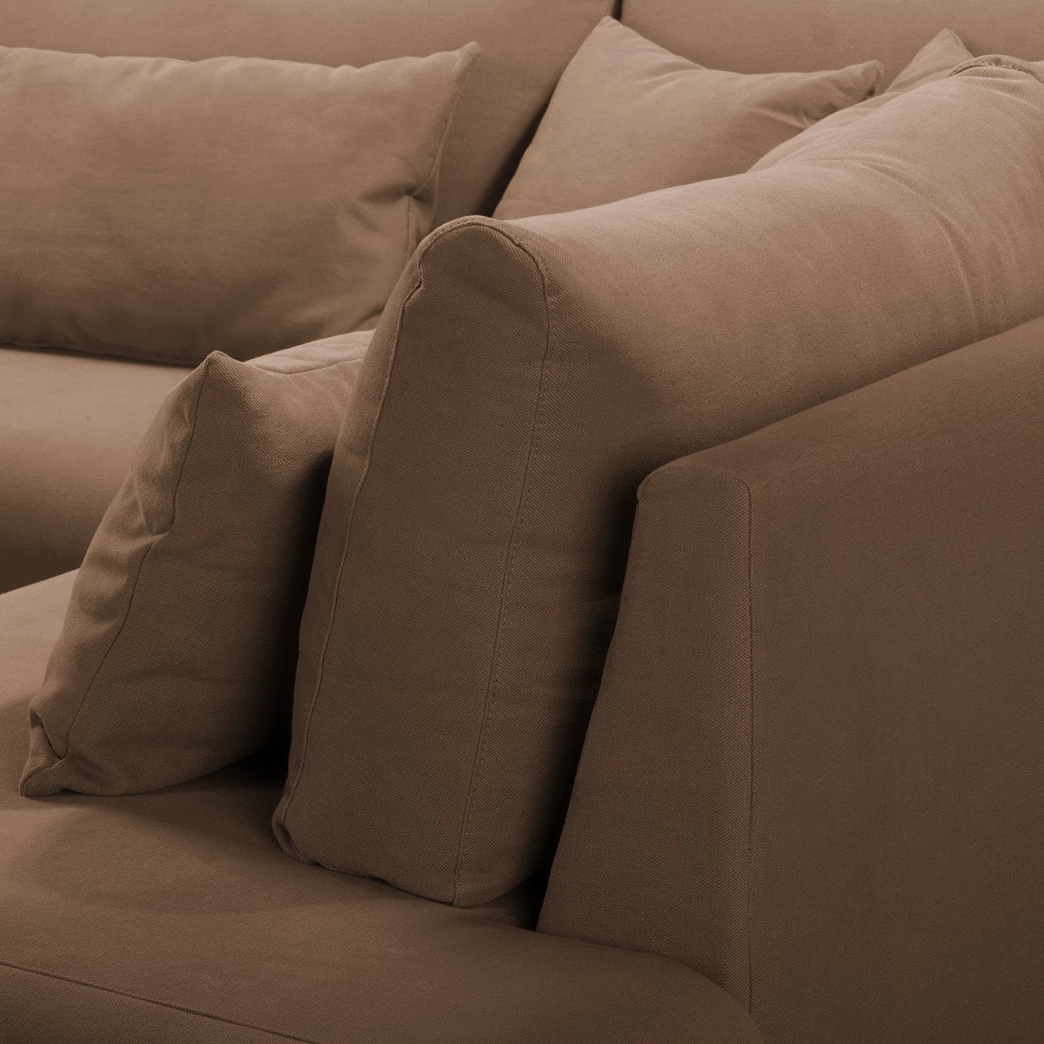 Fredriks Canapé d’angle Luosto - Tissage à plat - Nougat - Méridienne longue à droite (vue de face) 10 Fredriks Canapé d’angle Luosto - Tissage à plat - Nougat - Méridienne longue à droite (vue de face) – Image 8