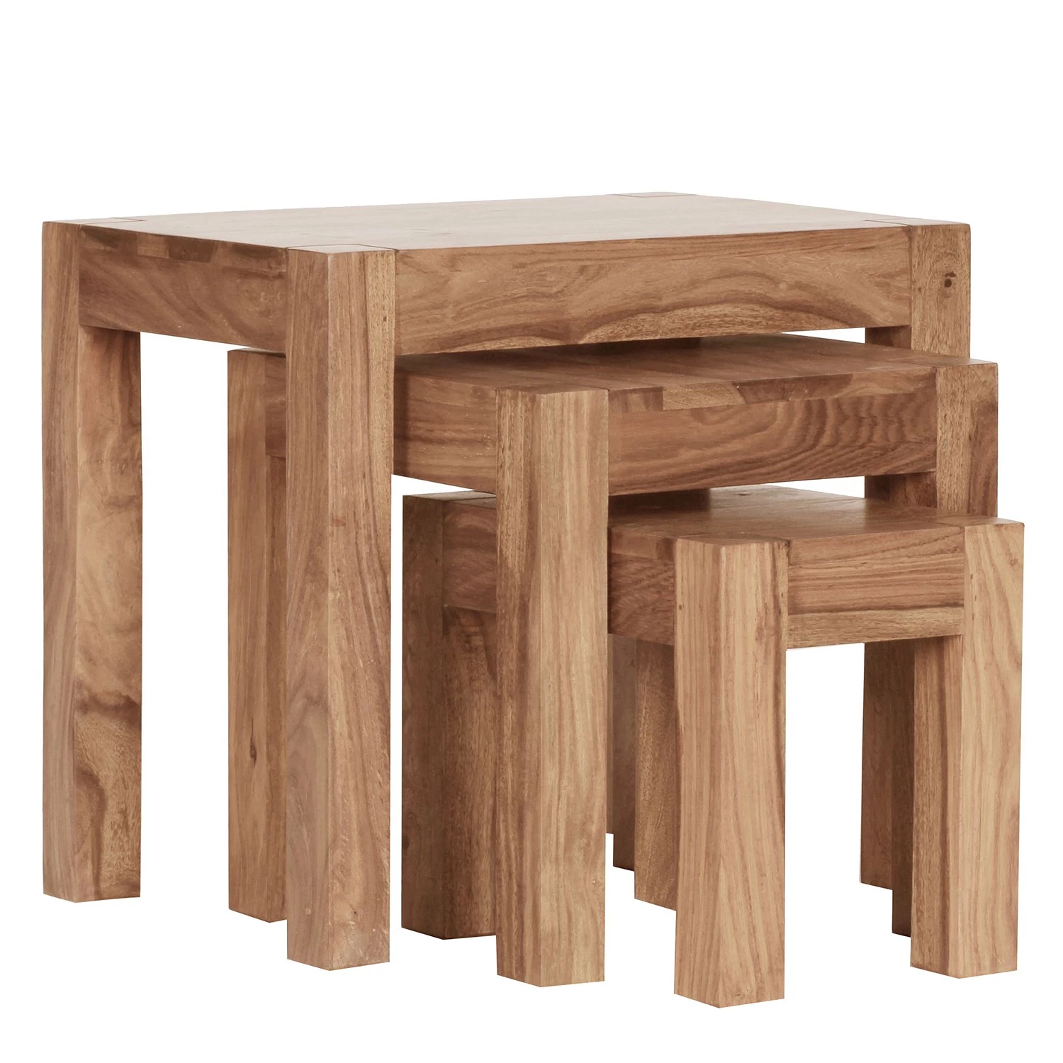 Naturoo Tables gigognes Woodfin (lot de 3) - Acacia massif 3 Naturoo Tables gigognes Woodfin (lot de 3) - Acacia massif