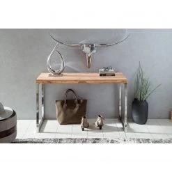 Naturoo Console Tolono - Acacia massif / Acier inoxydable - Acacia / Chrome 11 Naturoo Console Tolono - Acacia massif / Acier inoxydable - Acacia / Chrome -Meubles de salon Soldes 1000194217 200108 10050600089 MOOD DETAILS P000000001000194217 mood