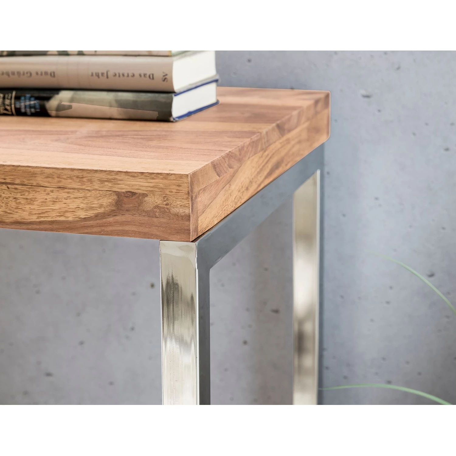 Naturoo Console Tolono - Acacia massif / Acier inoxydable - Acacia / Chrome 8 Naturoo Console Tolono - Acacia massif / Acier inoxydable - Acacia / Chrome – Image 6