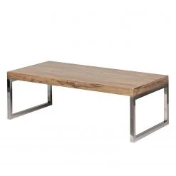 Naturoo Table basse Tolono - Acacia massif / Acier inoxydable - Acacia / Chrome