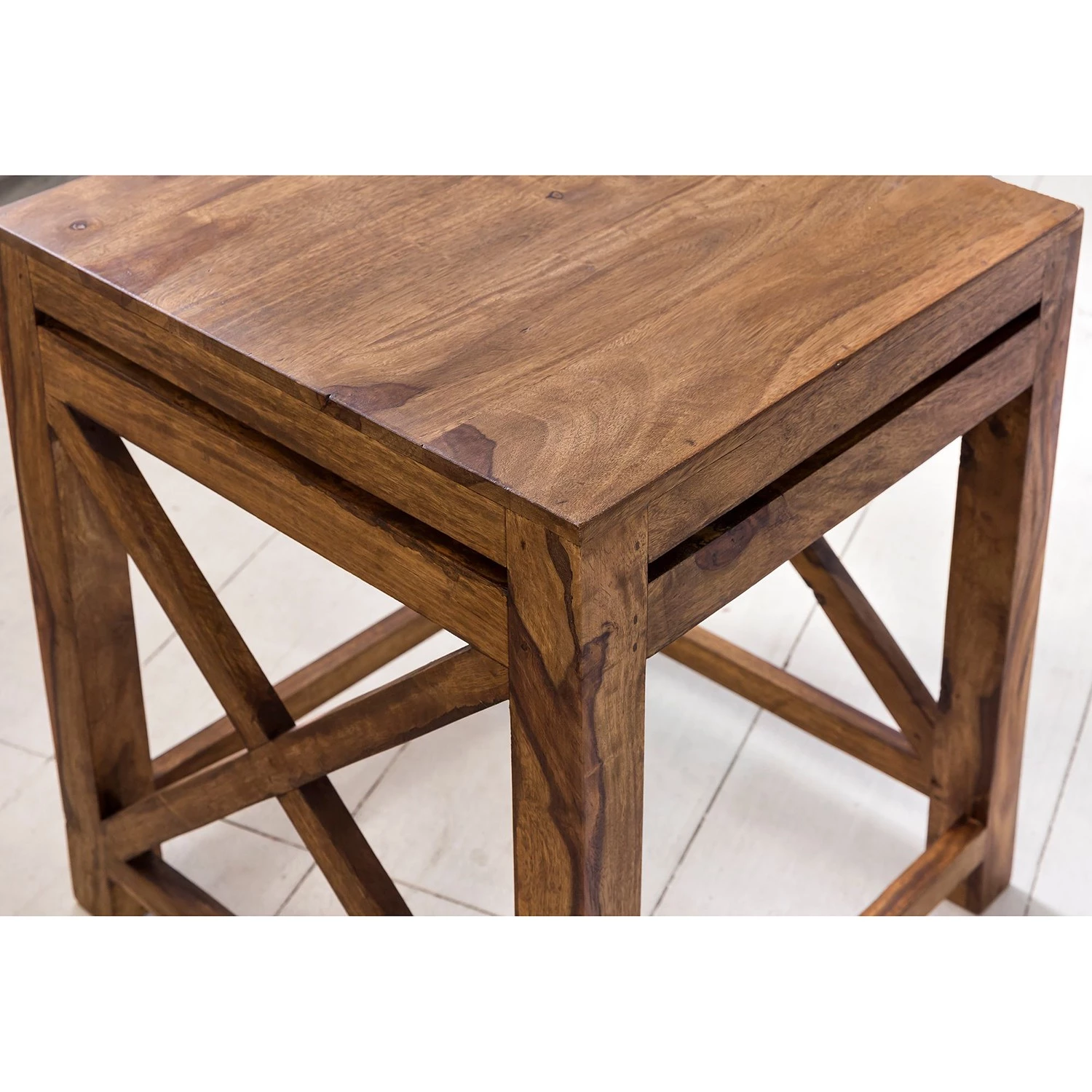 Naturoo Bouts de canapé Ridgely (lot de 2) - Sheesham massif 6 Naturoo Bouts de canapé Ridgely (lot de 2) - Sheesham massif – Image 4