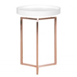 Jack & Alice Bout de canapé Brookford - Blanc -Meubles de salon Soldes 1000194254 200225 16514800002 DETAILS P000000001000194254