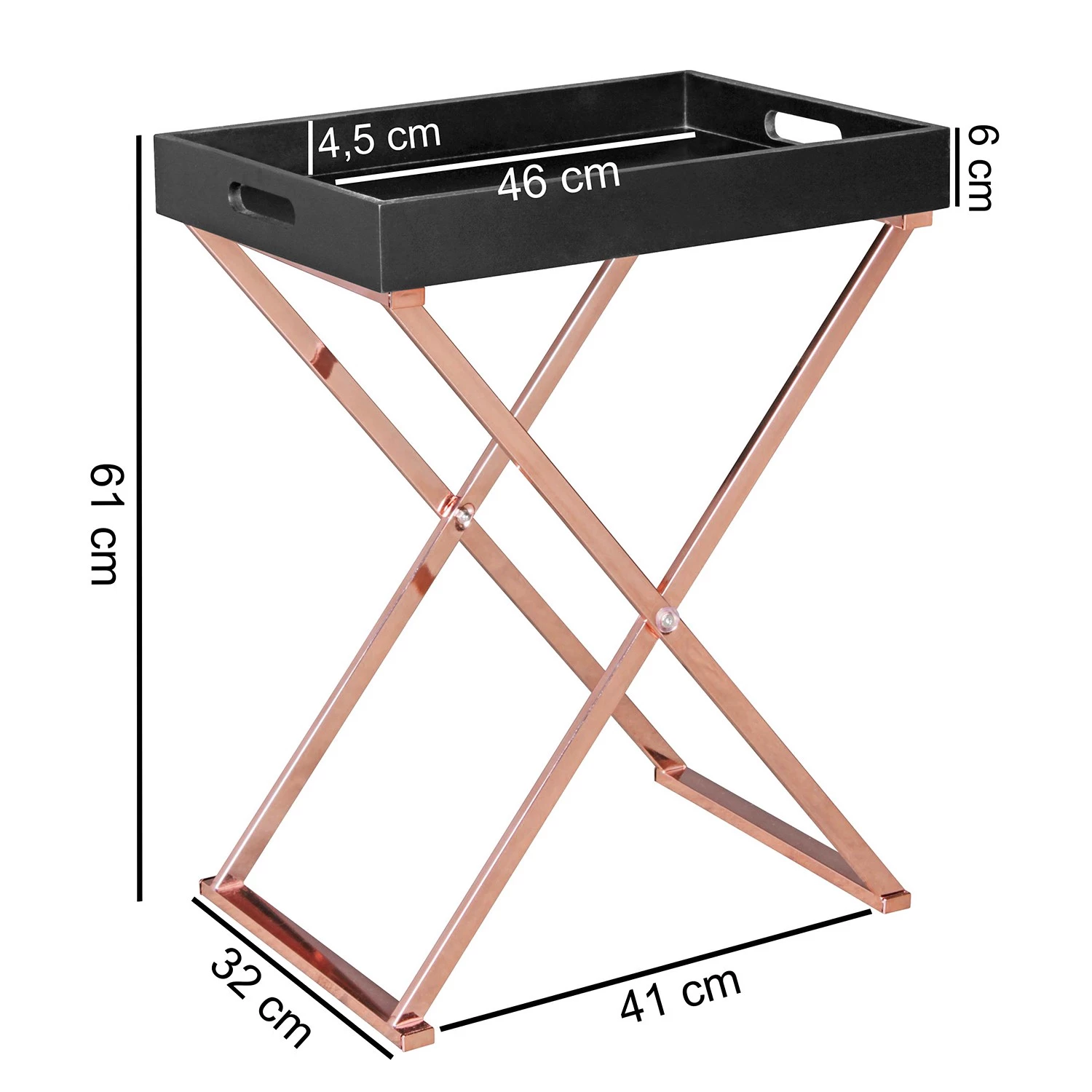 Norrwood Bout de canapé Kemp - Noir / Cuivre 10 Norrwood Bout de canapé Kemp - Noir / Cuivre – Image 8