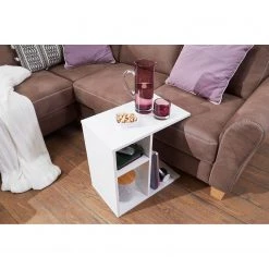 Mooved Bout de canapé Drangan - Blanc -Meubles de salon Soldes 1000194266 200108 10054800397 MOOD DETAILS P000000001000194266 mood