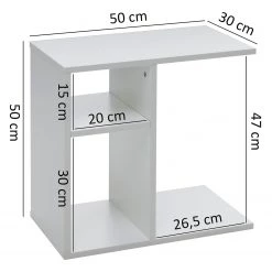 Mooved Bout de canapé Drangan - Blanc -Meubles de salon Soldes 1000194266 200108 10054900398 SKETCH DETAILS P000000001000194266 sketch
